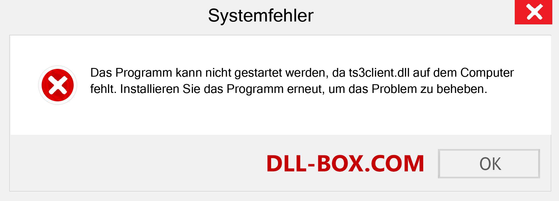 ts3client.dll-Datei fehlt?. Download für Windows 7, 8, 10 - Fix ts3client dll Missing Error unter Windows, Fotos, Bildern